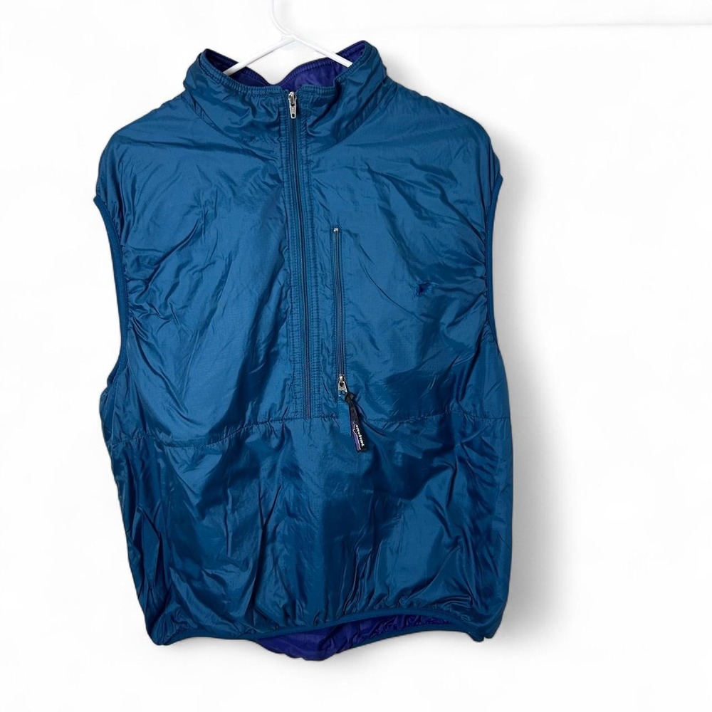 Vintage Patagonia Puffball Vest Pullover 1/2 Zip Puffer Vest Large USA